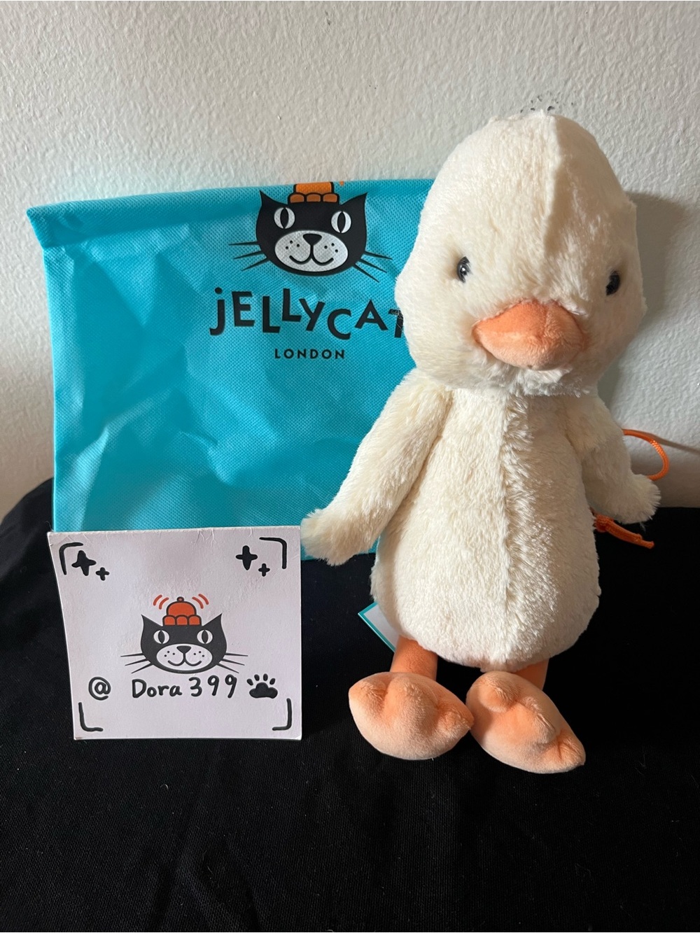 Jellycat Authentic Bashful Duckling – 12” Plush – New with Dust Bag